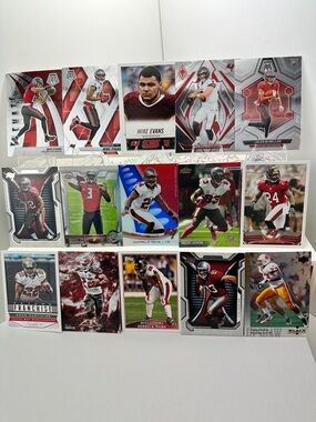 Mike Evans rookie in Bucs lot of 15 w/ Winston rookie, Jackson, Martin, Mayfield